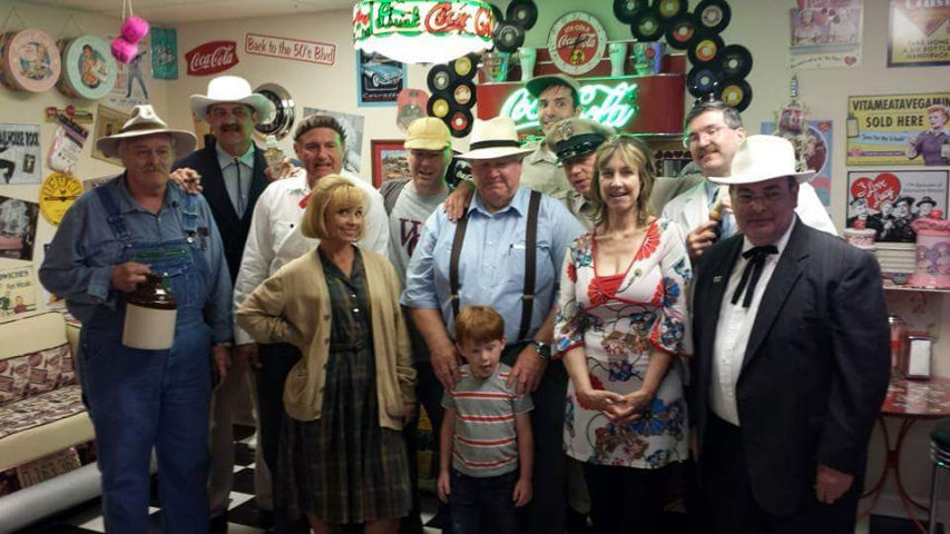 Don Knotts' daughter Karen along with the Mayberry tribute artists.